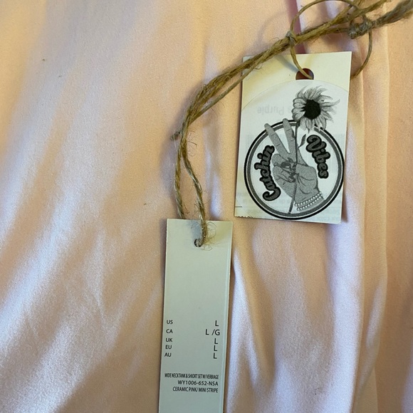 Rae Dunn 2 piece pajama set “light pink” - Picture 3 of 3